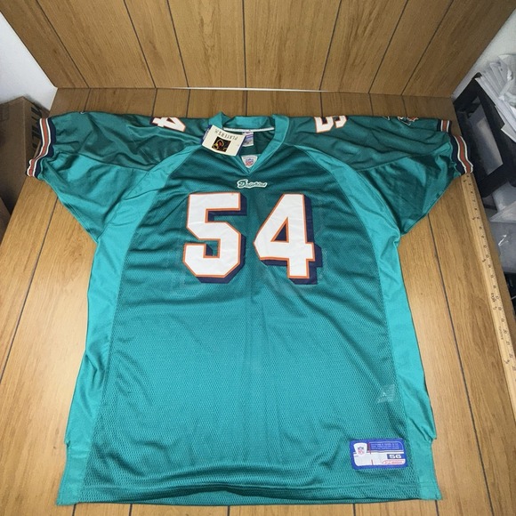 Reebok Other - Zach Thomas Dolphins Authentic Vintage Reebok Home Jersey NFL LB #54 Size 56 NEW